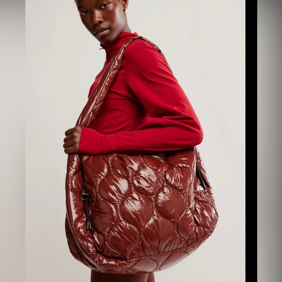FP Movement by Free People Handbags - NWT FP Movement Surplus Shine Carryall Bag Purse Free People Nutshell Brown